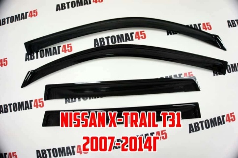 ANVair  дефлекторы окон Nissan X-Trail T31 Ниссан Икс-Трейл Т31 2007-2014г комплект 4шт    фото 2