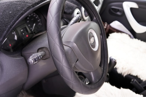 Maximal  оплетка руля экокожа черная ромб черная нитка размер 37-39см 344BL-BL  фото 6