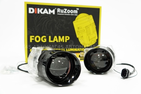 Ruzoom S12 Фары противотуманные 1 линза Toyota/Lexus ближний/дальний LED 80W 7500LM 2шт гарант 6 мес фото 1