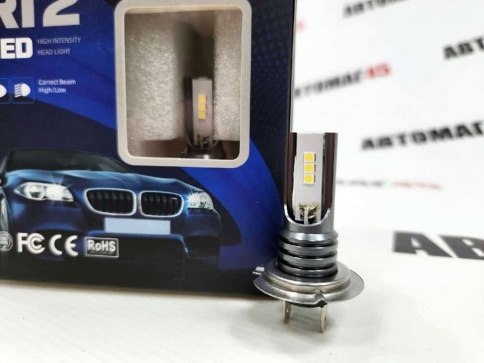 R12  чип СОВ LED 2шт H7 12В 18W 6000К 2000Lm гарантия 1мес C2R   фото 4