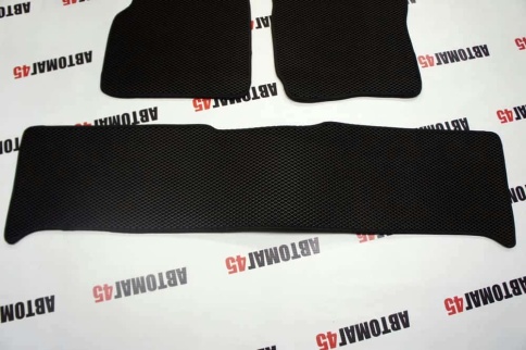 EVA ЭВА  коврики в салон УАЗ Patriot Патриот 2005-2014г черные рисунок ромб комплект 5шт    фото 5