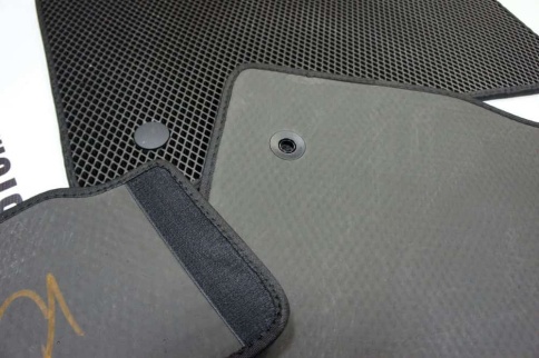 EVA ЭВА  коврики в салон Chevrolet Cruze 2008-2015г черный рисунок ромб комплект 5шт    фото 6