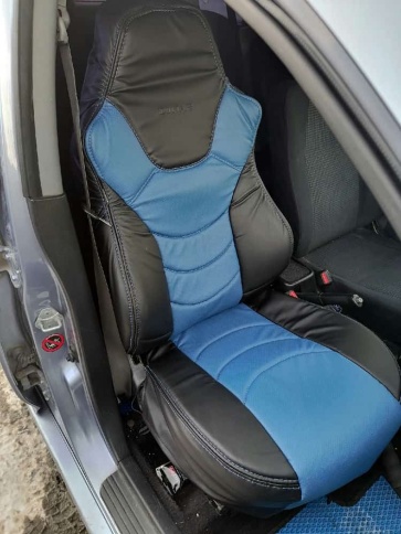 Динас  чехлы универсальные экокожа черный синий комплект    фото 8