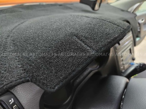 Накидка на панель Volkswagen Polo 5 Фольцваген Поло 5 седан 2010-2020г карпет   фото 4