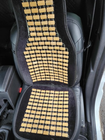 Федор Авто  накидка на сиденье массажер черный светлое дерево    фото 2