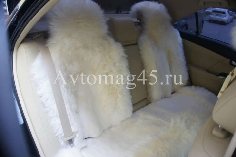 Накидки  комбинированные белый 138x50 на весь салон 5шт    фото 6