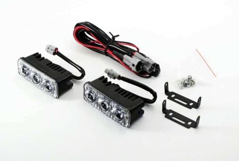 Вымпел  дневные ходовые огни 3 диода DRL-HT3-18W 2шт гарантия 6мес    фото 1