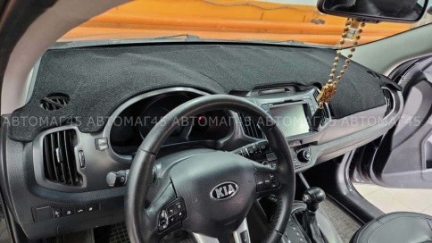 Накидка на панель Kia Sportage Киа Спортаж 2010-2016г карпет Maximal фото 2