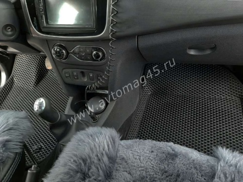 BORATEX  коврики в салон 3D EVA ЭВА Renault Logan 2018-2022г Sandero Sandero Stepway 2018-2022г фото 6