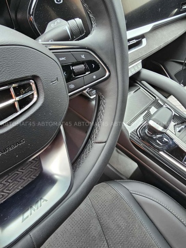 Maximal  оплетка руля экокожа гладкая черная скошенный руль размер 37-39см D-15BL-DBL  фото 6