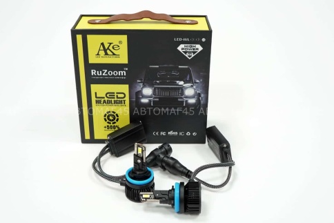Ruzoom T55  светодиодные лампы LED 2шт H11 12В 55W 6000K 5500Lm гарантия 6мес    фото 1