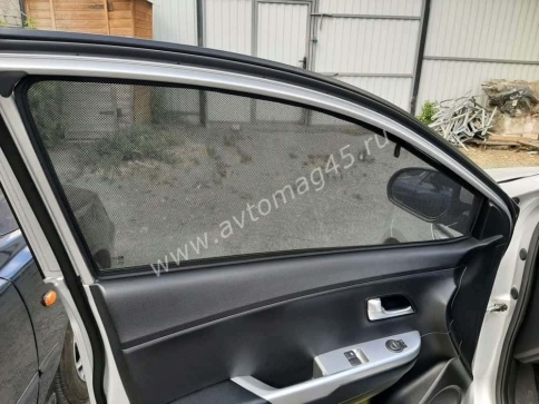 TLT каркасные шторки на магнитах Kia Rio Киа Рио 2011-2017г передние премиум 2шт 5% фото 6