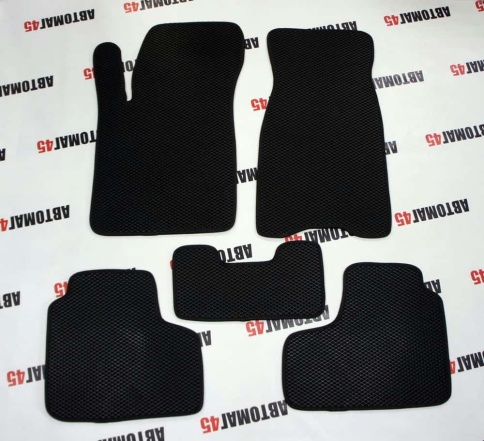 EVA ЭВА  коврики в салон Нива Шевроле Niva черные рисунок ромб комплект 5шт    фото 2