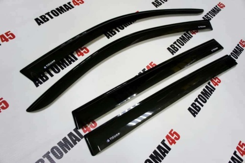 VAD  дефлекторы окон Volkswagen Tiguan 1 Фольцваген Тигуан 1 2006-2017г комплект 4шт    фото 3