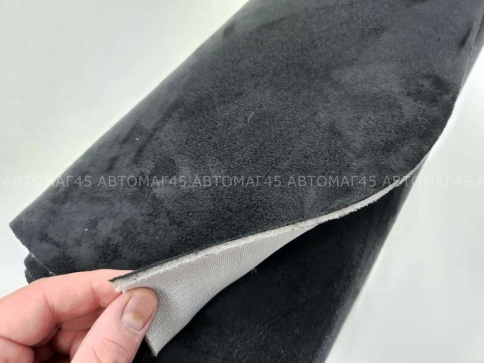 Материал потолочный на поролоне алькантара черный 4мм 1м х1,5м шаг 0,5метра   фото 2