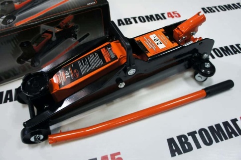 Автодело  домкрат 2т гидравлический подкатной высота 135-380мм    фото 2