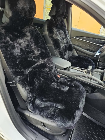 Накидки  короткий ворс мутон черный с боками 140х55см 1сорт 2шт АКЦИЯ!   фото 5