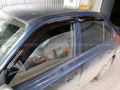 ANVair  дефлекторы окон Hyundai Accent Хендай Акцент 1999-2012г комплект 4шт    фото 4