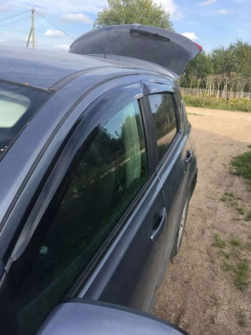 VAD  дефлекторы окон Nissan Qashqai Ниссан Кашкай 2006-2013г комплект 4шт    фото 3