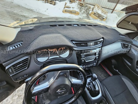 Накидка на панель Nissan Qashqai Ниссан Кашкай J11 2013-2022г карпет  фото 3