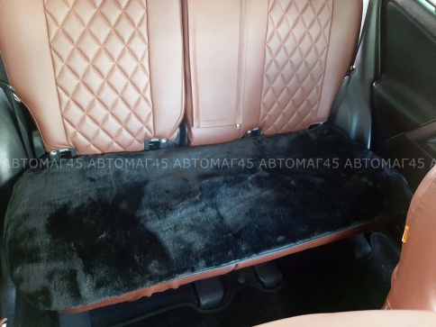 Накидка  задний ряд короткий ворс черный шерсть 40% 1шт    фото 4