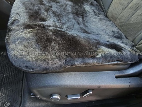 Maximal  Накидка подушка на сиденье короткий ворс черный 55х50см    фото 2