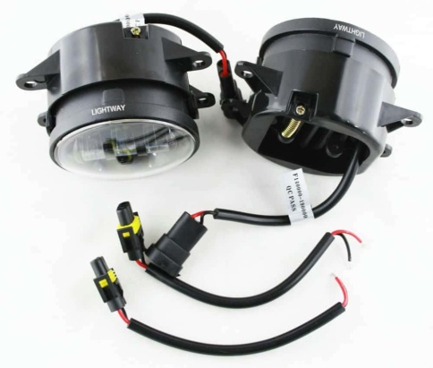 LTWay Фары противотуманные 3 линзы Лада Vesta X-Ray и иномарки LED 15W 4000LM 2шт гарантия 3 мес фото 3