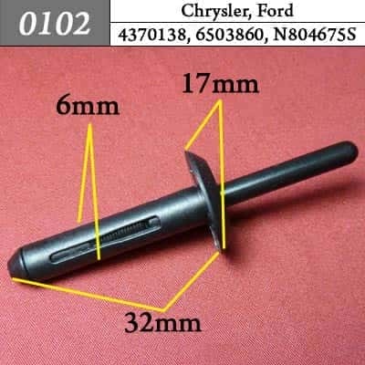 0102 Клипса пистон для Chrysler Ford  фото 1