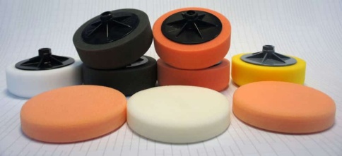 CHAMALEON  губка полировальная на резьбе 150х50 белая VERY HARD 922    фото 2