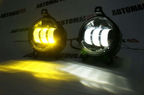 SALMAN  2 реж. 3000 6000К Фары п/туманные Приора Газель Нива Шевроле LED 50W 4800Lm 2шт гарант 6 мес фото 2