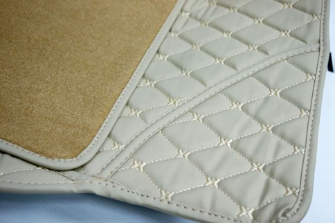 Ковры  5D экокожа Toyota Camry V40/V50/V55 2006-2018г бежевый комплект АКЦИЯ!   фото 9