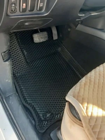 BORATEX  коврики в салон 3D EVA Mitsubishi Outlander XL 7-12г 3 пок-е 12-22г черн рис ромб компл 5шт фото 6