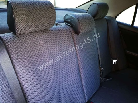 Авточехлы  Toyota Corolla Тойота Королла 2001-2007г х/б левый руль кузов 120 жаккард серый Ижевск   фото 8