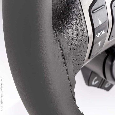 Autoprofi  оплетка руля под шнуровку композитная кожа черная нитки игла    фото 3