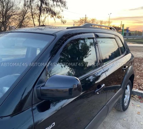 ANVair  дефлекторы окон Hyundai Tucson Хендай Туксон 2004-2009г комплект 4шт    фото 3