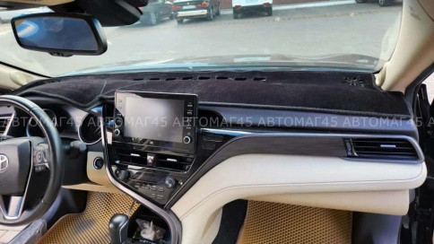 Накидка на панель Toyota Camry Тойота Камри V70 2017-2022г велюр фото 5