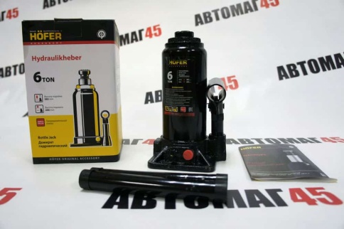 Hofer  домкрат 6т гидравлический высота 200-385мм    фото 2