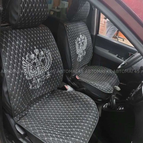 Чехлы  накидки на сиденье серия G лен черный бежевая/белая нитка комплект 5 шт фото 22