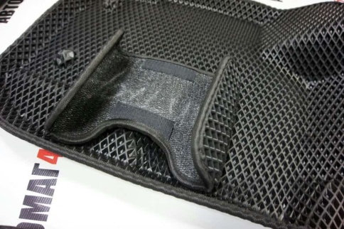 BORATEX  коврики в салон 3D EVA ЭВА Renault Kaptur 2016-2020г черные рисунок ромб комплект 5шт фото 6