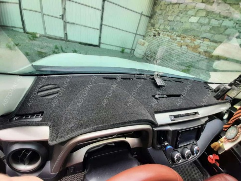 Накидка на панель Toyota RAV4 XA 40 Тойота Рав4 ХА40 2013-2019г карпет  фото 2