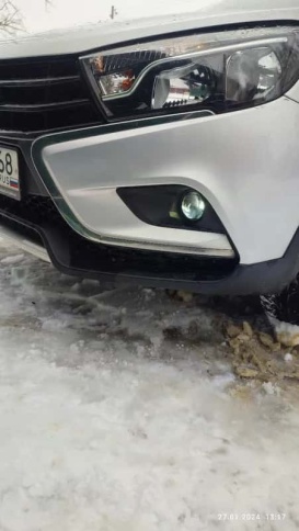 ZMB Фары противотуманные 1 линза  Lada Vesta X-Ray и иномарки LED 50W 6000LM 2шт гарантия 5 мес фото 9