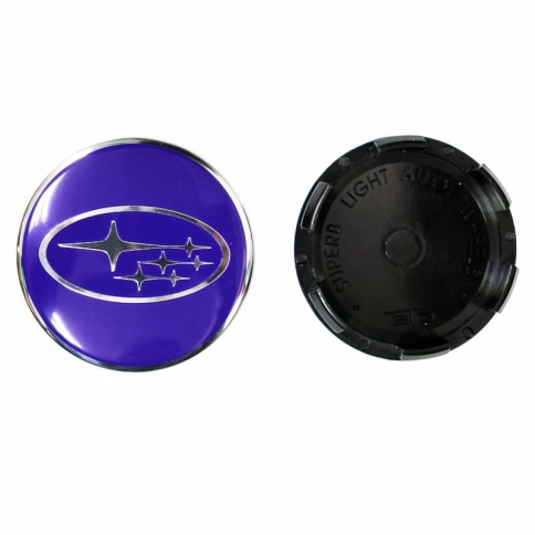 Колпачок ступицы Subaru 60мм Tech Line кик слик со стикером (221227) фото 1