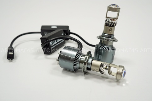 Ruzoom A8/A80 светодиодные лампы LED линза модуль 2шт H7 12В 70W 5700K 8400Lm гарантия 6 мес фото 2