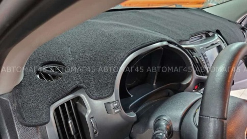 Накидка на панель Kia Sportage Киа Спортаж 2010-2016г карпет Maximal фото 3