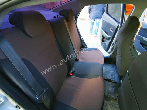 Авточехлы  Kia Rio Киа Рио 2011-2017г Hyundai Solaris 2011-2017г жаккард    фото 4