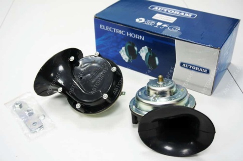AUTORAM Звуковой сигнал ГАЗ Волга низкий высокий тон 105-118 ДБ 12В 2шт    фото 1