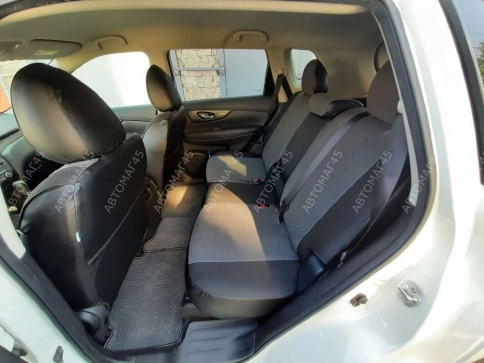 Авточехлы  Nissan X-Trail Ниссан Х-Трейл 2007-2014г кузов T31 жаккард серый Ижевск   фото 4