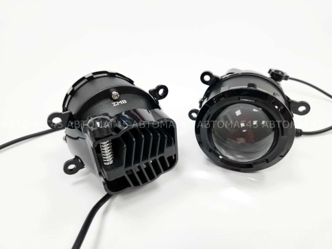 ZMB Фары противотуманные 1 линза  Lada Vesta X-Ray и иномарки LED 50W 6000LM 2шт гарантия 5 мес фото 5