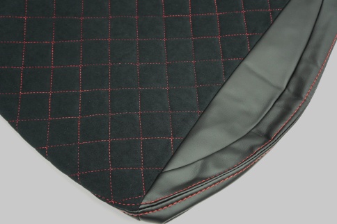 Авточехлы  Kia Rio с 2017г Rio X-Line с 2017г Hyundai Solaris c 2017г экокожа алькантара кр.нит ромб фото 4