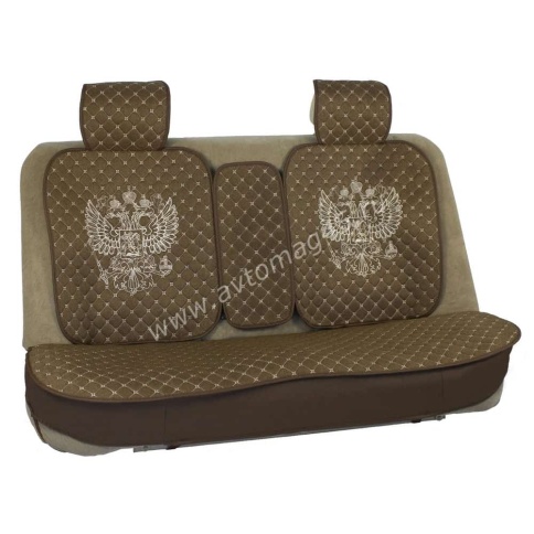 Чехлы  накидки на сиденье серия G лен коричневый комплект 5шт    фото 5